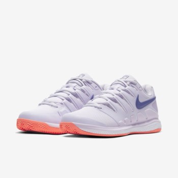 Nike Court Air Zoom Vapor X - Női Teniszcipő - Lila/Világos Mangó/Lila